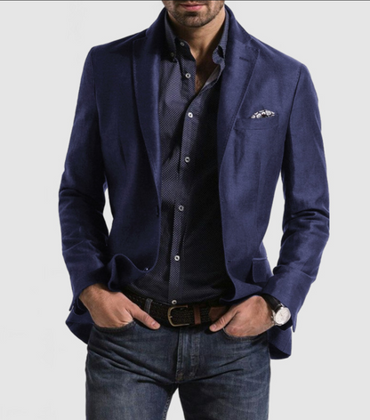BRANTELL | Herren-strickjacke mit lässigen knöpfen, taschen und reverskragen, einfarbig, langärmelig